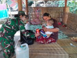 Sentuhan Kepedulian Babinsa Ringankan Beban Keluarga Stunting