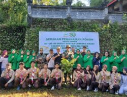 Semangat HUT Ke-80 Persit Warnai Aksi Penanaman Pohon
