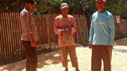 Ketahanan Pangan Nasional, Bhabinkamtibmas Polsek Bolo Cek Harga dan Bantu Jemur Jagung Warga Binaan