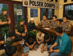 Mediasi Kasus Pengeroyokan, Polsek Dompu Tekankan Perdamaian dan Kondusivitas Kamtibmas