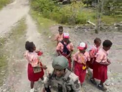 Kegiatan Patroli Satgas Damai Cartenz di Kenyam, Wujud Komitmen Jaga Stabilitas Keamanan Nduga