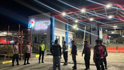 Personel Gabungan Polres Bima Kota Laksanakan Patroli KRYD, Ciptakan Rasa Aman di Malam Minggu