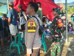 Bhabinkamtibmas Desa Seminar Salit Bantu Amankan Lomba Barapan Kerbau Harlah ke – 15 Desa Seminar Salit