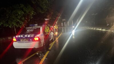 Patroli Satlantas Polres Lombok Barat di Jalur BIL 1