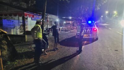Polres Lombok Barat Patroli Jalur BIL 1 dan BIL 2 Malam Hari