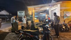 Jaga Kondusifitas Wilayah, Personel Polsek Sukamulia Gelar Patroli Malam