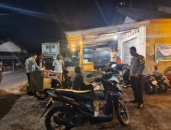 Jaga Kondusifitas Wilayah, Personel Polsek Sukamulia Gelar Patroli Malam