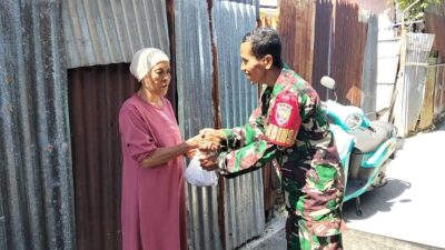 Kodim 1606/Mataram Salurkan Qurban Untuk Warga Membutuhkan
