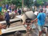 Warga Membludak! Pengecoran Jembatan Garuda Dikebut Tanpa Henti