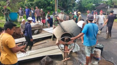 Warga Membludak! Pengecoran Jembatan Garuda Dikebut Tanpa Henti