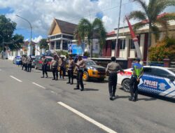 Amankan Hari Buruh, Polres Bima Kota Gelar Patroli Besar di Sejumlah Titik Strategis