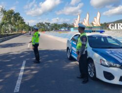 Satlantas Polres Lombok Barat Jaga Ketat Jalan Soekarno Hatta Gerung, Antisipasi Balap Liar dan Kriminalitas Sore Hari