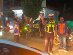 Satlantas Polres Bima Kabupaten Gelar Pengamanan PAM Jalur Keberangkatan Jamaah Calon Haji di Kecamatan Bolo