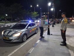 Cegah Gangguan Kamtibmas, Polsek Labuhan Badas Intensifkan Patroli Blue Light di Kawasan Samota