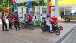 Waspada Gangguan Kamtibmas, Polres Lombok Barat Perketat Pengamanan SPBU Labuan Tereng Hari Ini