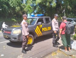 Pastikan Wisatawan Aman, Polsek Batulayar Sisir Titik Rawan di Pura Batubolong Guna Antisipasi Curanmor