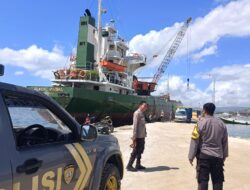 Laksanakan Patroli Rutin di Pelabuhan Syahbandar Sape, Polsek Sape Himbau Keselamatan Kerja