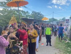 Sinergi Bersama Aparatur Dusun, Bhabinkamtibmas Desa Rhee Kawal Pengamanan Kegiatan Kecimol