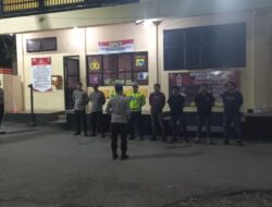 SIE PROPAM POLRES DOMPU LAKSANAKAN PENGECEKAN DAN PENGAWASAN APEL MALAM PIKET JAGA