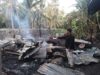 Kebakaran Dua Rumah di Sukadana, Polsek Bayan Lakukan Olah TKP
