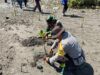 Bhabinkamtibmas dan Babinsa Desa Tanjung Luar Tanam Bibit Mangrove, Ajak Warga Jaga Kelestarian Pantai