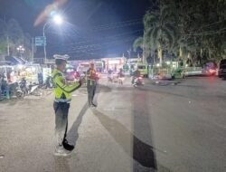 BLUE LIGHT PATROL SATLANTAS POLRES DOMPU WUJUDKAN KAMSELTIBCAR LANTAS DAN CEGAH GANGGUAN KAMTIBMAS