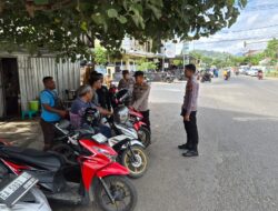 Sat Binmas Polres Bima Kota Laksanakan Cooling System dan Himbauan Kamtibmas kepada Komunitas Ojek