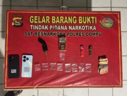 Satresnarkoba Polres Dompu Ungkap Dugaan Peredaran Sabu di Kecamatan Woja, Dua Terduga Beserta Barang Bukti Diamankan