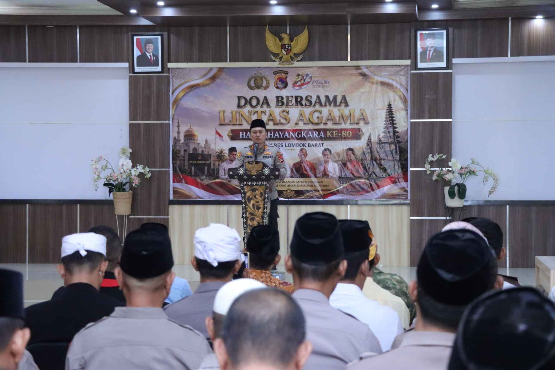 Sinergi Kamtibmas, Polres Lombok Barat Gelar Doa Bersama Lintas Agama