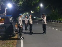 Patroli Malam Polres Lombok Barat Amankan Jalur Bypass BIL