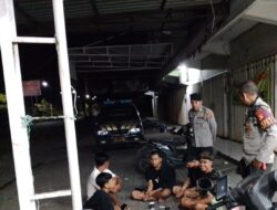 Patroli Dini Hari, Polsek Praya Antisipasi Kenakalan Remaja dan Jaga Kondusivitas Wilayah