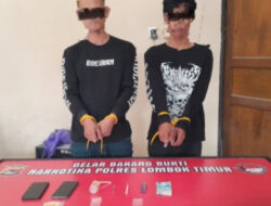 Satresnarkoba Polres Lombok Timur Amankan Dua Terduga Pelaku Penyalahgunaan Narkotika di Sambelia