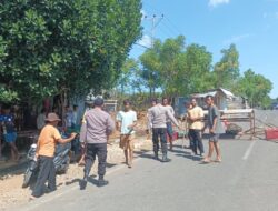 Polsek Hu’u Lakukan Negosiasi, Aksi Pemblokiran Jalan Akibat Kelangkaan LPG 3 Kg Berakhir Kondusif