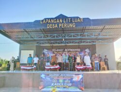 Buka Turnamen Kades Cup Desa Perung 2026, Kapolsek Lunyuk Tekankan Pentingnya Sportivitas dan Keamanan