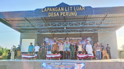 Buka Turnamen Kades Cup Desa Perung 2026, Kapolsek Lunyuk Tekankan Pentingnya Sportivitas dan Keamanan
