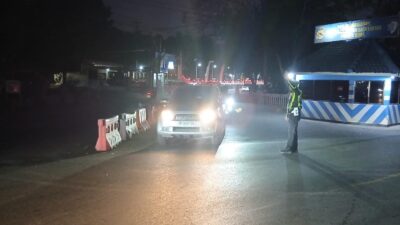 Malam Boleh Sunyi Namun Demi Kenyamanan Masyarakat Pengguna Jalan Satlantas Polres Bima Kabupaten Rutin Gelar Patroli Malam