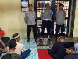 Piket Gabungan Polres Dompu Laksanakan Pengecekan Tahanan, Pastikan Kondisi Rutan Aman