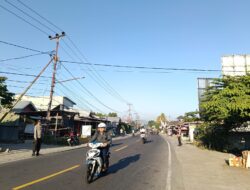 Polsek Gangga Gelar Rawan Pagi dan Gatur Lalin di Depan Pasar Gondang