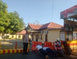 Polres Bima Kota Tertibkan Kelengkapan Kendaraan Anggota, Waka Polres Beri Teguran
