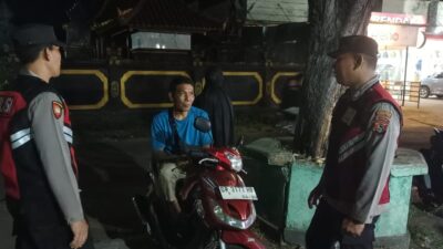 Polsek Tanjung Gelar Patroli Blue Light di Lapangan 3T, Pastikan Kamtibmas Tetap Kondusif