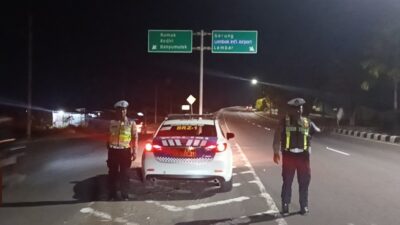 Cegah Balap Liar dan Kriminalitas, Satlantas Polres Lombok Barat Intensifkan Patroli Malam