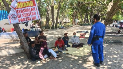 Sat Polairud Polres Lombok Barat Intensifkan Patroli Dialogis di Kawasan Wisata Senggigi