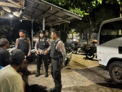 Patroli Perintis Presisi Polres Lombok Barat Sisir Jembatan Gantung Lembar, Tekan Aksi Kriminalitas Dini Hari