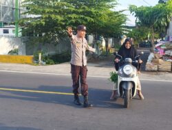 Polsek Gangga Laksanakan Giat Rawan Pagi di S4 Pasar Umum Gondang