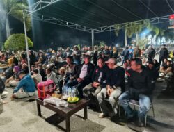 Kapolres Sumbawa Barat Nobar Bersama Masyarakat di Alun-Alun KTC
