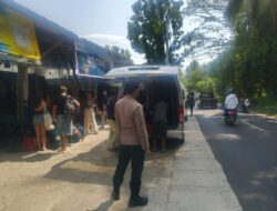 Polsek Kayangan Gelar Rawan Pagi dan Pengaturan Lalin di Rest Area Kayangan