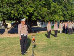 Kasat Lantas Polres Sumbawa Barat Tekankan Personel Jadi Teladan Tertib Berlalu Lintas bagi Masyarakat