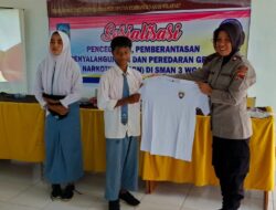 Sat Binmas Polres Dompu Edukasi Pelajar SMAN 3 Woja tentang Bahaya Narkoba dan Kenakalan Remaja