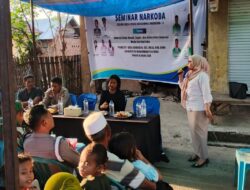 Kanit Binmas Polsek Bolo Jadi Pemateri Sosialisasi Bahaya Yang di Selenggarakan Oleh KKN Universitas Muhammadiyah Bima