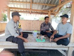 Pererat Kemitraan dengan Warga, Bhabinkamtibmas Desa Nangakara Intensifkan Sambang dan Dialog Kamtibmas
